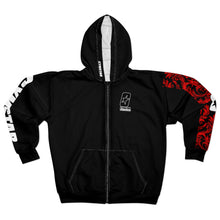 Carica l'immagine nel visualizzatore di Gallery, CYMSTAR Barocco Black Zip Hoodie (B&R)
