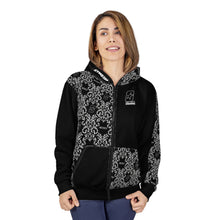 Carica l'immagine nel visualizzatore di Gallery, CYMSTAR OG Barocco Black Zip Hoodie (B&W)