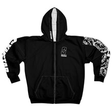 將圖片載入圖庫檢視器 CYMSTAR Barocco Black Zip Hoodie (B&W)