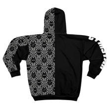 Carica l'immagine nel visualizzatore di Gallery, CYMSTAR OG Barocco Black Zip Hoodie (B&W)