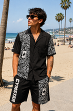 Charger l'image dans la galerie, STAR Power Paisley Hollywood Shirt (B&W)
