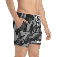 將圖片載入圖庫檢視器 Camo Swim Trunks (Smoke)