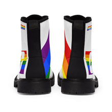 將圖片載入圖庫檢視器 Men's PRIDE Canvas Shit Kicker Boots