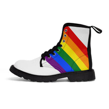 將圖片載入圖庫檢視器 Men's PRIDE Canvas Shit Kicker Boots