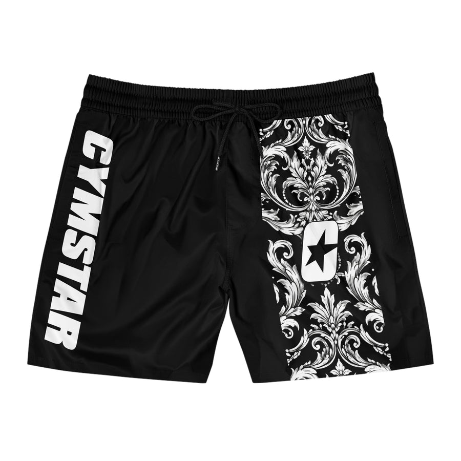 CYMSTAR Barocco Swim Trunks (B&W)