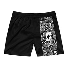 將圖片載入圖庫檢視器 CYMSTAR Paisley Swim Trunks (B&amp;W)
