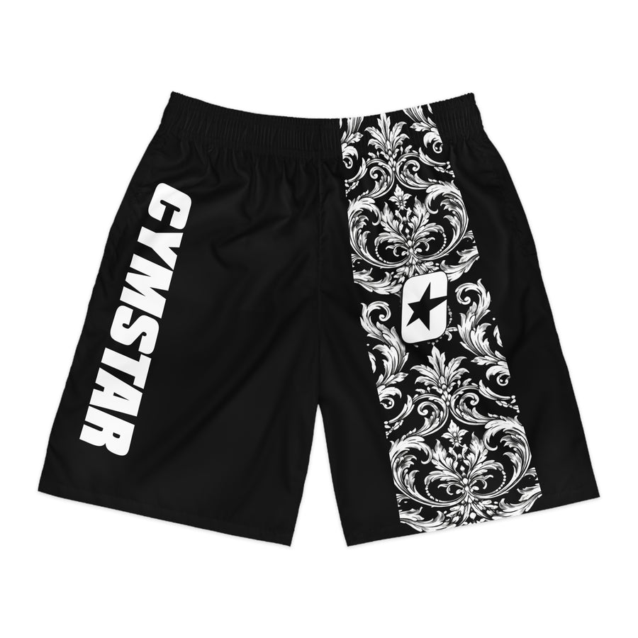 CYMSTAR Barocco Jogger Shorts (B&W)