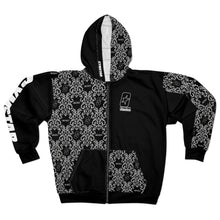 Carica l'immagine nel visualizzatore di Gallery, CYMSTAR OG Barocco Black Zip Hoodie (B&amp;W)
