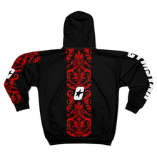 Carica l'immagine nel visualizzatore di Gallery, CYMSTAR Barocco Black Zip Hoodie (B&amp;R)
