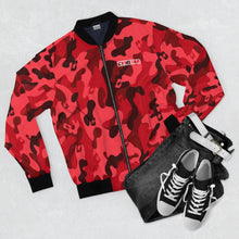 Charger l'image dans la galerie, CAMO Bomber Jacket (Cherry)
