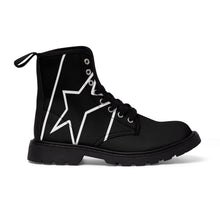 Cargar imagen en el visor de la galería, Men's Canvas Shit Kicker Boots (Midnight)
