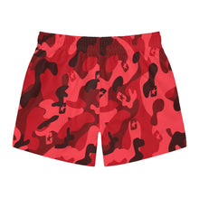 將圖片載入圖庫檢視器 Camo Swim Trunks (Cherry)
