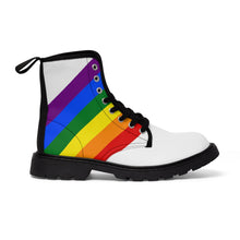 將圖片載入圖庫檢視器 Men's PRIDE Canvas Shit Kicker Boots
